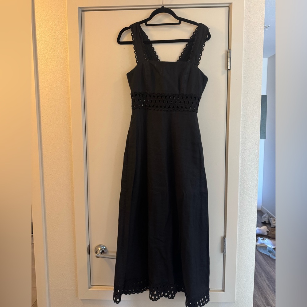 Zimmermann Black Maxi Dress with Cutout Bodice - Picture 6 of 6